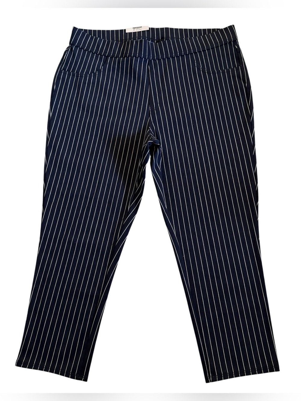 NWT Time and Tru Women’s Size XXL (20) Pinstripes Stretchy Jegging Capri Pants